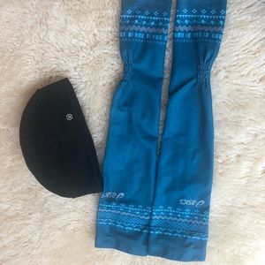 ASICS Running sleeves and warm hat